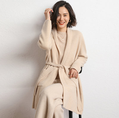 Abrigo Tejido de Largo Medio para Mujer - Colección Otoño Invierno - Image 6