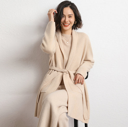 Abrigo Tejido de Largo Medio para Mujer - Colección Otoño Invierno - Image 6