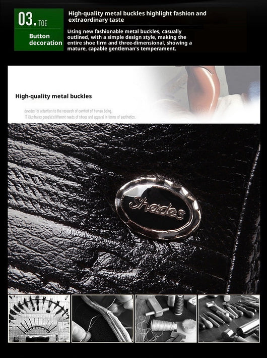 Zapatos de Cuero para Hombre Elegancia Casual Transpirable - Image 9
