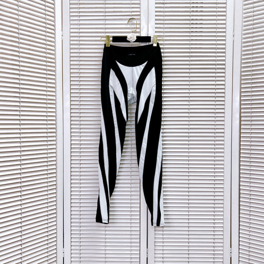 Leggings Deportivos con Malla y Costuras Decorativas para Mujer - Image 3