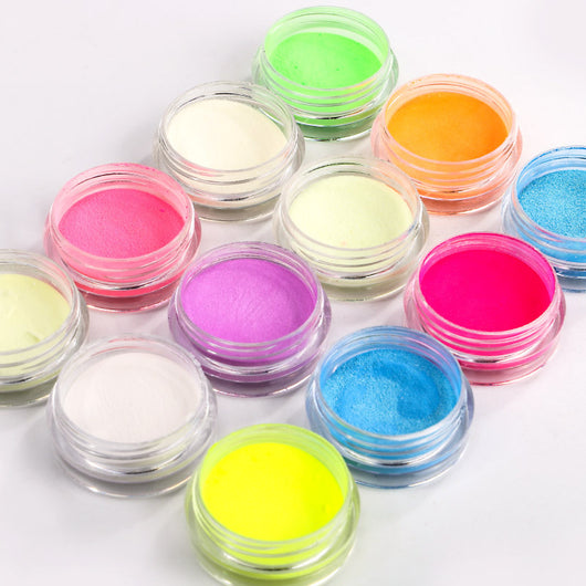 Polvo Espejo Mágico Luminoso 12 Colores - Efecto Fluorescente para Uñas - Image 15