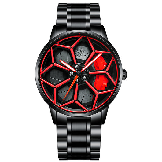 Reloj de Cuarzo Luminoso con Esfera Giratoria para Hombre - Image 6
