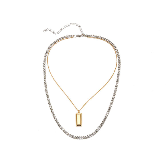 Collar Multicapa de Aleación - Diseño Urbano y Personalidad