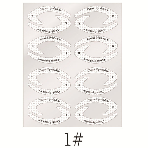Plantilla de Adhesivos para Sombra de Ojos y Delineador de Precisión