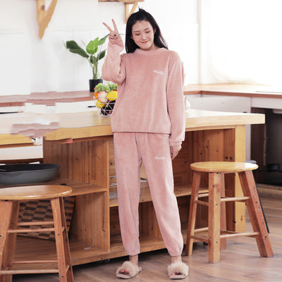 Pijama Cálido de Franela Japonesa para Otoño e Invierno