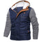 Chaqueta de Algodón para Hombre Tallas Grandes con Diseño Combinado
