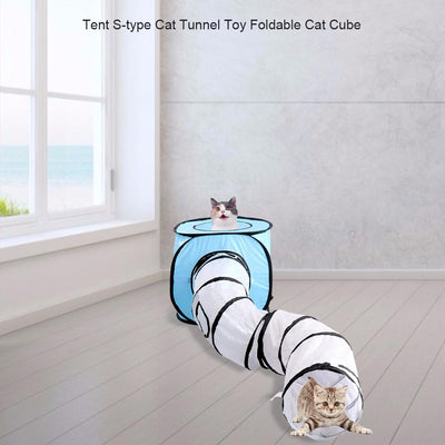 Túnel Plegable en S para Gatos - Juguete Interactivo de Diversión - Image 8