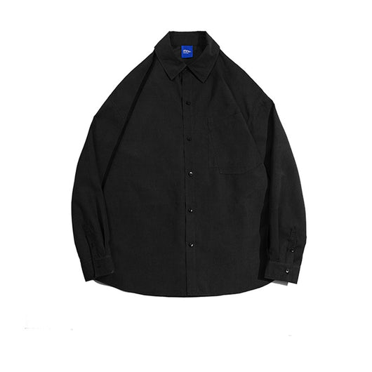 Camisa Casual de Manga Larga en Colores Sólidos para Hombre - Image 6