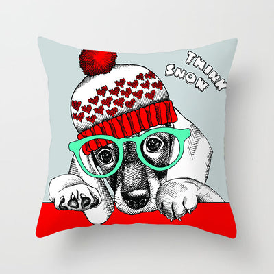 Funda de Almohada Navideña Árbol Abrazador de Poliéster Leisure - Image 5