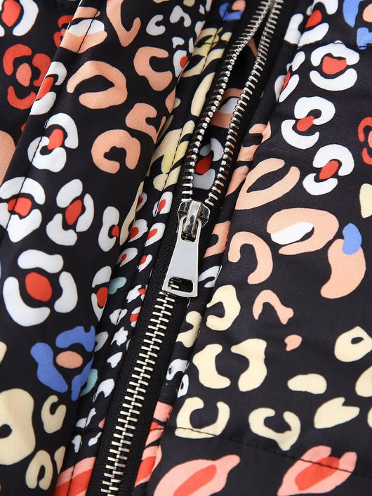 Chaqueta de Algodón Suelta con Cuello de Pie y Cierre - Image 12