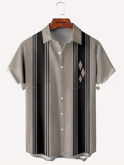 Camisa Casual con Cuello y Estampado 3D para Hombre - Image 4
