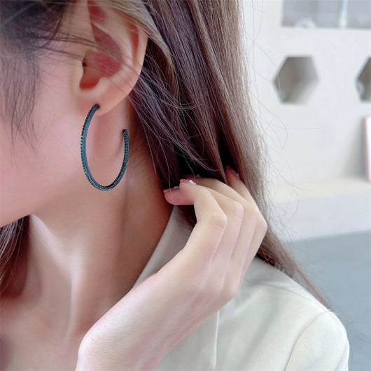 Aretes de Plata Geométricos con Aguja - Diseño Minimalista Elegante - Image 2
