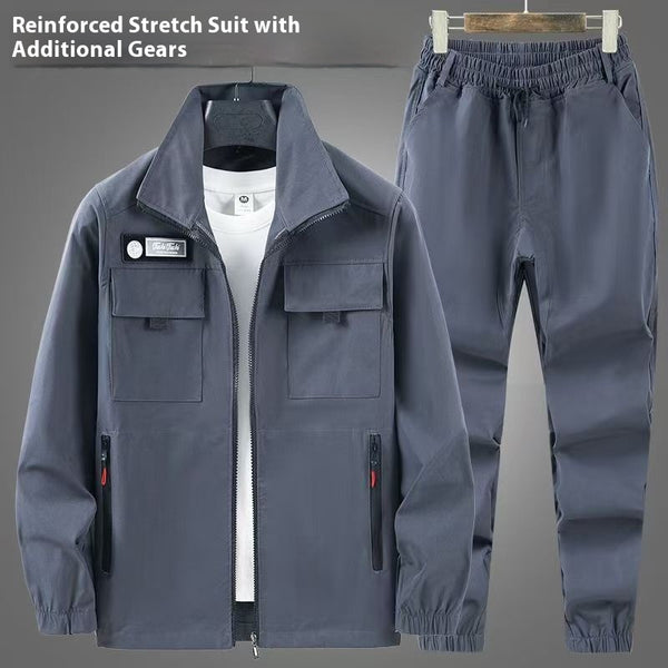 Traje de Trabajo Elástico para Exteriores - Resistente y Cómodo