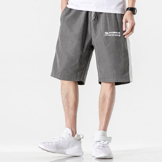 Pantalones Deportivos Sueltos Coreanos Versátiles - Corte Cinco Puntos - Image 6