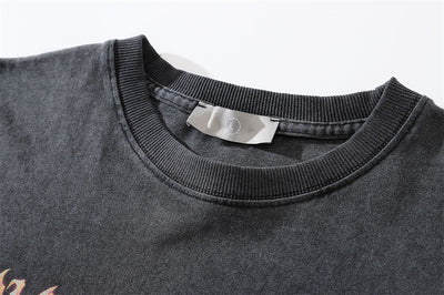 Camiseta Estampada Negra de Manga Corta para Hombre - Image 10
