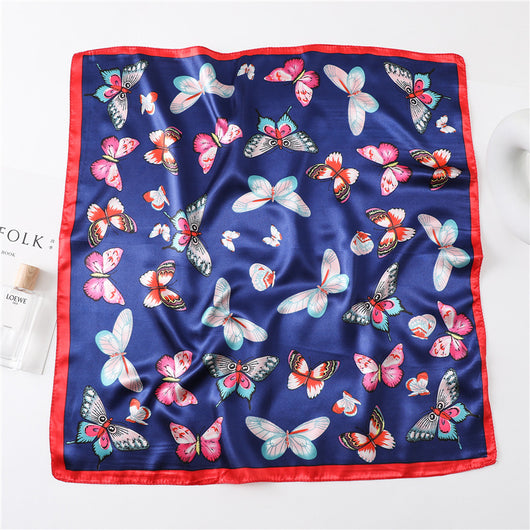 Pañuelo Retro Cuadrado Pequeño de Cachemira para Mujer - Image 38