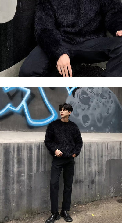 Suéter Holgado de Punto para Hombre - Abrigo Casual Otoño Invierno - Image 25