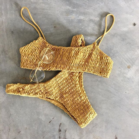 Bikini Triangular con Pliegues - Conjunto de Dos Piezas - Image 7