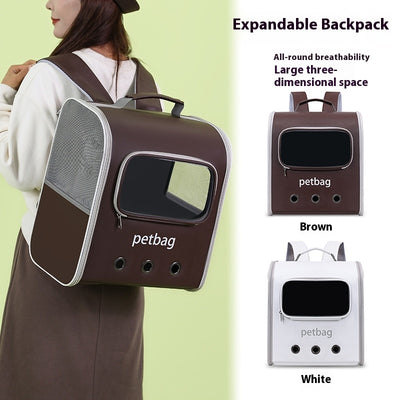 Mochila Transportadora para Gatos de Gran Capacidad Expandible con Ventana Transparente - Image 10