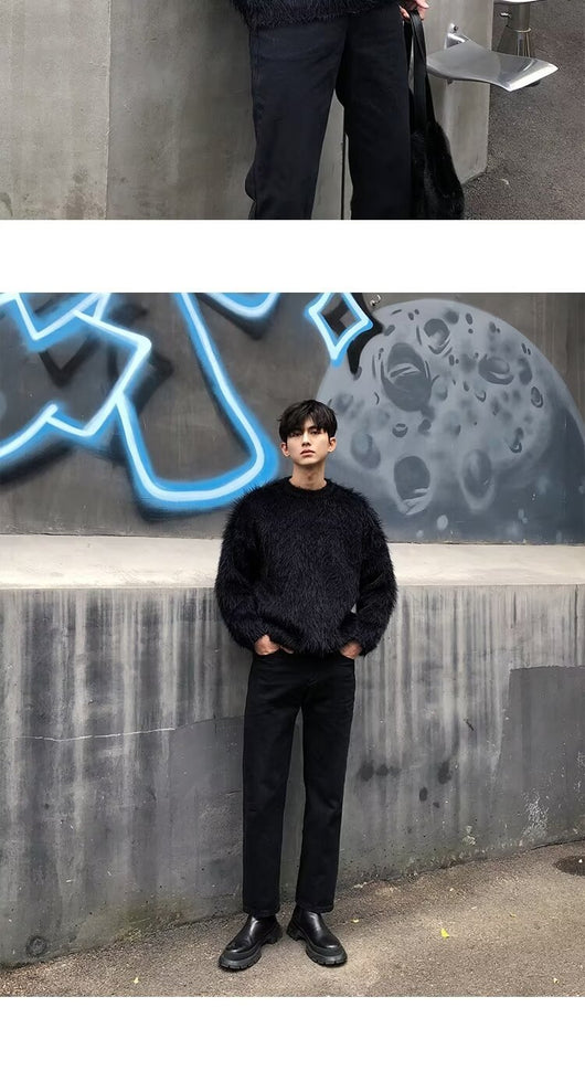 Suéter Holgado de Punto para Hombre - Abrigo Casual Otoño Invierno - Image 13