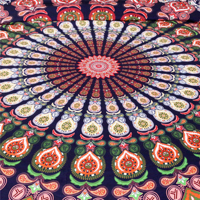 Juego de Cama Boho Floral Rojo y Blanco - Set Completo de 4 Piezas - Image 9