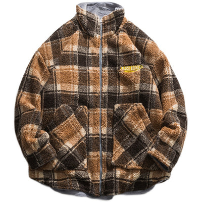 Chaqueta de Algodón con Cuello Alzado en Terciopelo de Cordero Invierno - Image 8