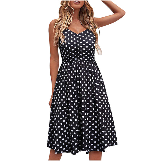 Vestido Halter Estampado en Colores Sólidos - Image 4