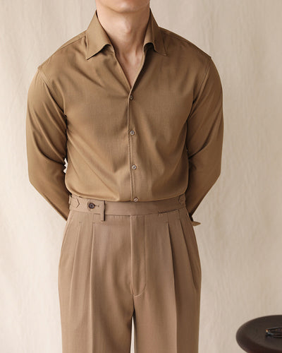 Camisa Manga Larga con Cuello Integrado - Image 13