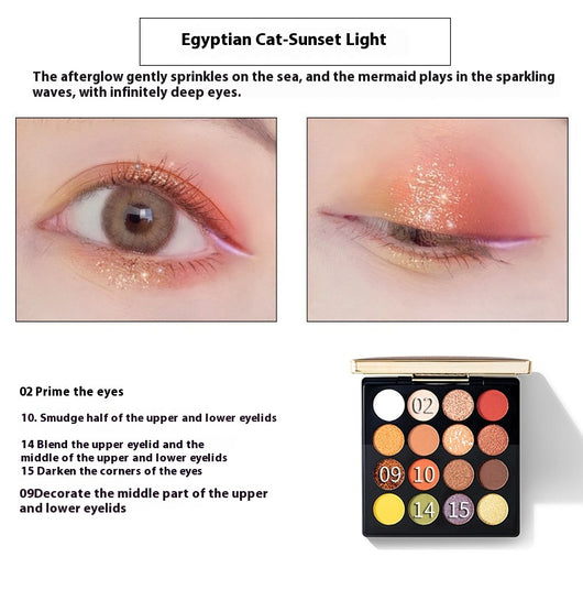 Paleta de Sombras 16 Colores Shimmer y Mate - Set Completo de Maquillaje Profesional - Image 19