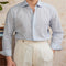 Camisa Casual de Rayas Algodón y Lino - Estilo Vintage Clásico