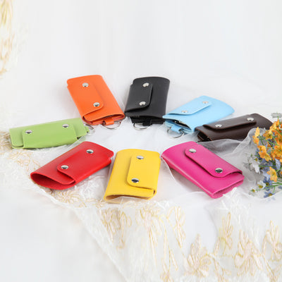 Estuche para llaves de cuero con botones de color - Image 10
