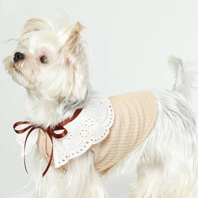 Chaleco Floral con Moño para Mascotas - Ropa Elegante y Cómoda