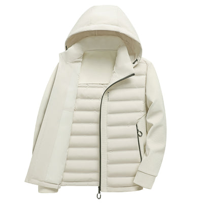 Chaqueta Acolchada de Plumón de Pato con Capucha - Image 4