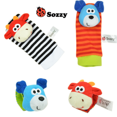 Sonajero Suave de Animales para Bebé 0-12 Meses con Correa para Muñeca y Pie - Image 14