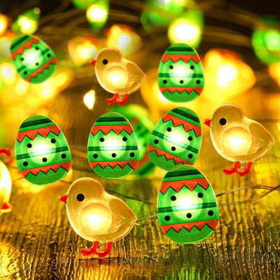 Guirnalda Luminosa Decorativa Forma Zanahoria y Conejo para Pascua - Image 6