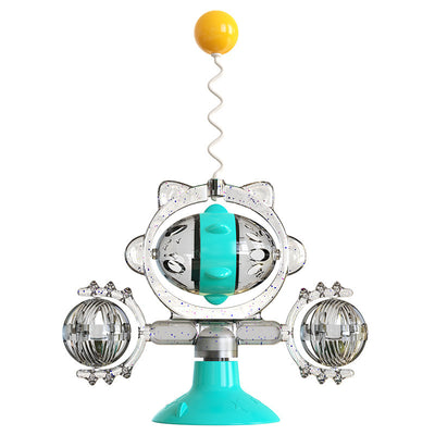 Juguete Interactivo para Gatos con Pelota Dispensadora y Ventosa - Image 3