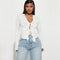 Blusa Corta de Crochet con Tirantes Ajustables para Mujer
