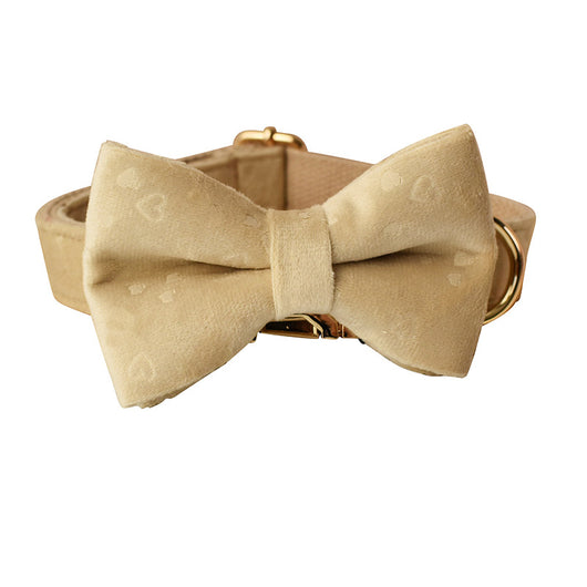 Collar para Perro con Moño de Terciopelo Nude Love - Image 5