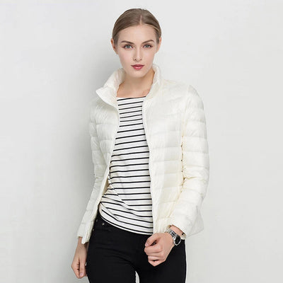 Chaqueta Reductora con Cuello de Pie Slim