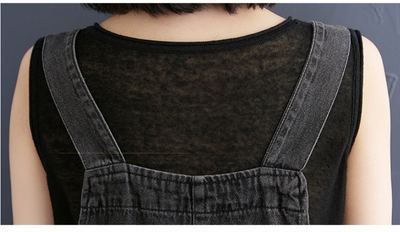 Shorts Vaquero Talla Grande con Tirantes - Estilo Literario - Image 21
