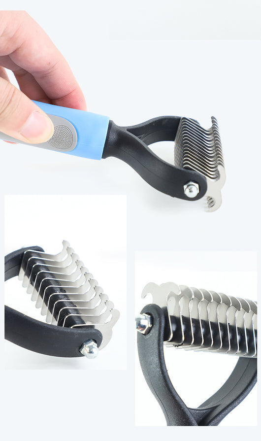 Peine Desmatera Doble Cara Acero Inoxidable para Perros - Herramienta Profesional Antimotas - Image 16