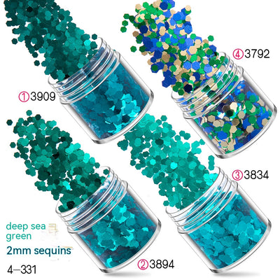 Set de Manicura con 12 Colores de Purpurina Degradada y Polvo Láser Holográfico - Image 9