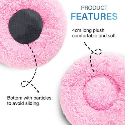 Cama Donut para Perros - Cómoda Felpa Suave Lavable - Image 85