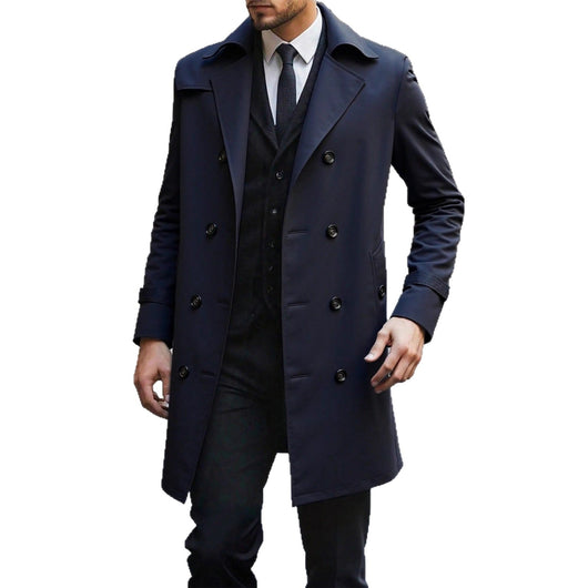 Abrigo Trench Doble Botonadura Casual para Hombre - Image 5