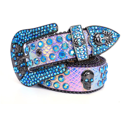 Cinturón con Calavera y Cristales Brillantes - Estilo Rockero - Image 6