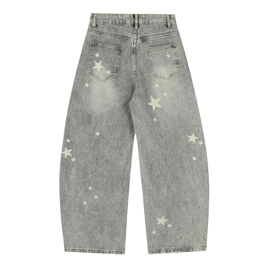 Pantalones Vaqueros de Algodón Desgastado con Estilo Vintage - Image 4