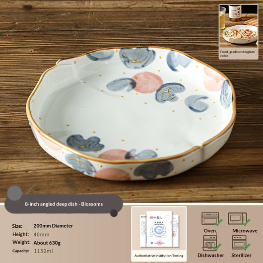 Plato de Cerámica Artesanal Pintado a Mano - Diseño Gourmet para Hogar y Restaurantes - Image 8