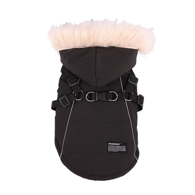 Traje Elegante para Perro con Chaleco y Gorro de Pelaje - Image 28
