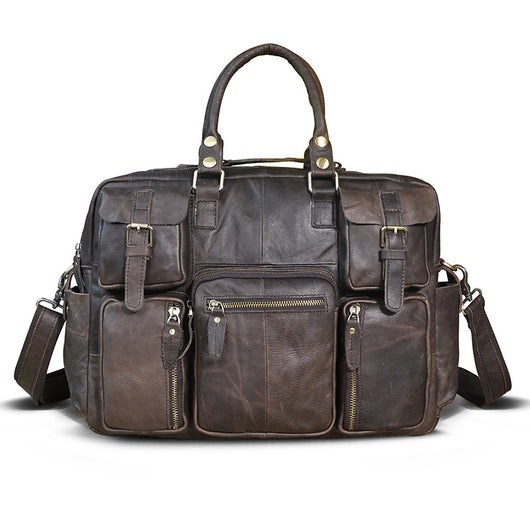Maletín Ejecutivo de Cuero Genuino 16 Pulgadas - Gran Capacidad para Hombre - Image 4