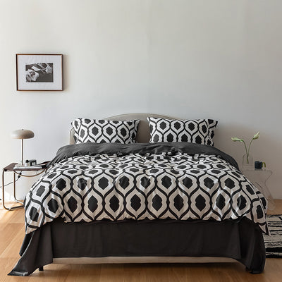 Juego de Cama 4 Piezas Algodón Xinjiang Premium con Estampado Digital